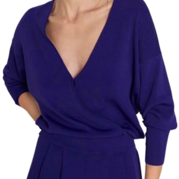 NWT Zara Purple Knit Jumpsuit - Picture 2 of 3